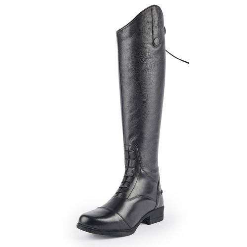 READY TO SHIP: Shires Moretta Women's Gianna Leather Field Boots - 8 Wide - Black