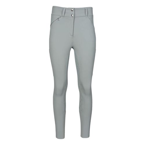 OVERSTOCK: Dapplebay Women's Compression Full Seat Breeches - XX Large - Grey
