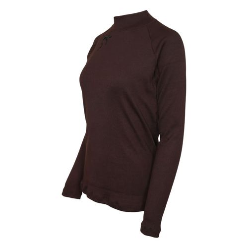 Dapplebay Women's Heirloom Mock Neck Riding Shirt - Dark Bay