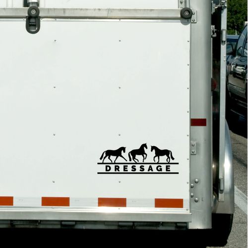 Dapplebay Vinyl Decal - Black Dressage