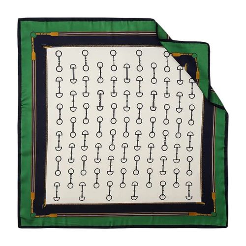 AWST Satin Snaffle Bit Scarf - Green