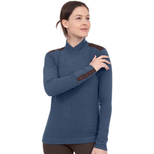 Chestnut Bay Women's Rider Lounge Cross Neck - Indigo Heather