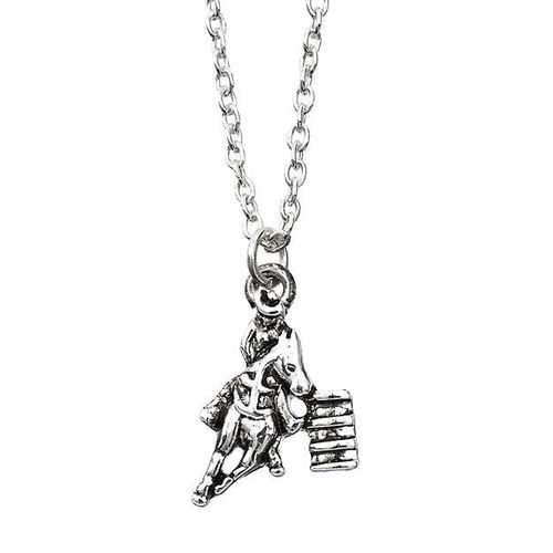 AWST Barrel Racer Necklace w/Colorful Cowboy Hat Gift Box