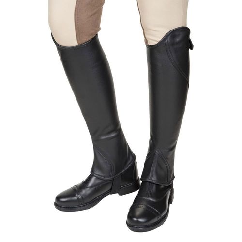 SALE RACK: TuffRider Women's Belmont Leather Half Chaps - Medium - Black