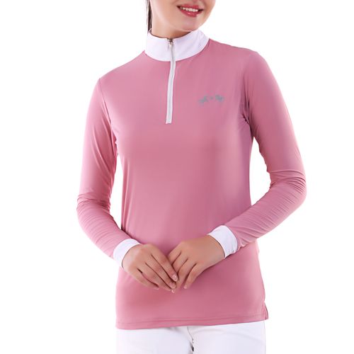 Equine Couture Women's IceFill Sun Shirt - Foxglove Pink