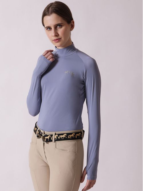 Equine Couture Women's Surfside Icefil Sunshirt UPF 50 - Tempest Blue