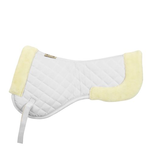 Equine Couture Hi Wither Sherpa Fleece Half pad - White
