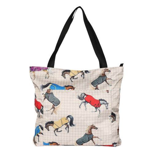 AWST Lila Tote Bag - Horses in Blankets