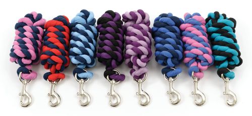 Shires Two Tone Headcollar Lead Rope - Pink/Lilac