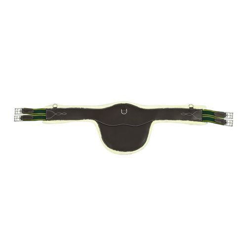 Henri de Rivel Anatomic Jumping Belly Guard Girth w/Sherpa Fleece - Havana
