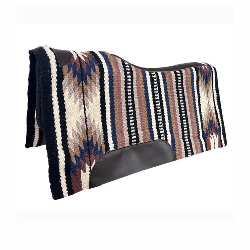 TuffRider Single Weave Wool Blend Browns & Tans Western Saddle Pad - Pattern 016